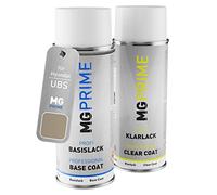 MG PRIME Vernice per auto Kit di bombolette a spruzzo per Hyundai UBS Stone Beige Metallic Bomboletta spray da 400ml di vernice di base vernice trasparente