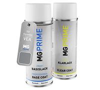 MG PRIME Vernice per auto Kit di bombolette a spruzzo per Hyundai VEA Ice Silver Metallic Bomboletta spray da 400ml di vernice di base vernice trasparente
