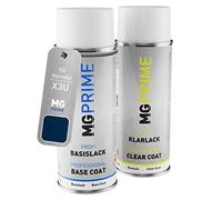 MG PRIME Vernice per auto Kit di bombolette a spruzzo per Hyundai X3U Morning Glory/Morning Blue Bomboletta spray da 400ml di vernice di base vernice trasparente