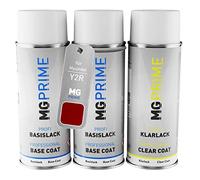 MG PRIME Vernice per auto Kit di bombolette a spruzzo per Hyundai Y2R Pulse Red Metallic Bomboletta spray da 400ml di vernice di fondo vernice di base vernice trasparente