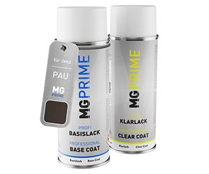 MG PRIME Vernice per auto Kit di bombolette a spruzzo per Jeep PAU Granite Crystal Metallic Bomboletta spray da 400ml di vernice di base vernice trasparente