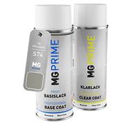 MG PRIME Vernice per auto Kit di bombolette a spruzzo per Mitsubishi S74 Fraser Beige Metallic/Sudan Beige Metallic Bomboletta spray da 400ml di vernice di base vernice trasparente