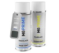 MG PRIME Vernice per auto Kit di bombolette a spruzzo per Opel 2AU / 01L/157 Starsilber 3 Metallic/Argent Etoile Metallic Vernice di base vernice trasparente 400ml