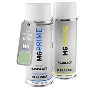 MG PRIME Vernice per auto Kit di bombolette a spruzzo per Renault DPW Vert Pistache/T Bomboletta spray da 400ml di vernice di base vernice trasparente