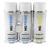 MG PRIME Vernice per auto Kit di bombolette a spruzzo per Renault QNC Blanc Nacre/Pearl White Bomboletta spray da 400ml di vernice di fondo vernice di base vernice trasparente