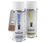 MG PRIME Vernice per auto Kit di bombolette a spruzzo per Seat L27A Cup Copper Pearl Metallic Mat Bomboletta spray da 400ml di vernice di base vernice trasparente