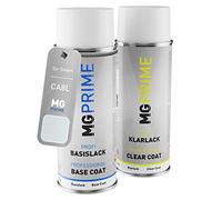 MG PRIME Vernice per auto Kit di bombolette a spruzzo per Smart CA8L / EAZ Liquid Paper Bomboletta spray da 400ml di vernice di base vernice trasparente