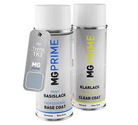 MG PRIME Vernice per auto Kit di bombolette a spruzzo per Toyota 1K3 Celestite Metallic/Celestite Grey Metallic Bomboletta spray da 400ml di vernice di base vernice trasparente