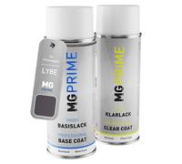 MG PRIME Vernice per auto Kit di bombolette a spruzzo per Volkswagen VW LY8E / Y8E Timeless Taupe Metallic Bomboletta spray da 400ml di vernice di base vernice trasparente