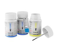 MG PRIME Vernice per auto Kit stilo di ritocco per Ford 4C4EWTA Blue My Mind Metallic Vernice di fondo vernice di base vernice trasparente ognuno 50ml