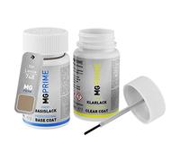 MG PRIME Vernice per auto Kit stilo di ritocco per Lancia 748 Beige Modigliani Metallic/Modigliani Beige Metallic Vernice di base vernice trasparente ognuno 50ml