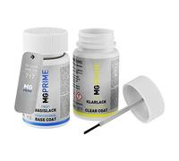 MG PRIME Vernice per auto Kit stilo di ritocco per Lynk AND CO 717 / B12 Onyx Black Vernice di base vernice trasparente ognuno 50ml