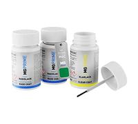 MG PRIME Vernice per auto Kit stilo di ritocco per Porsche M6C Pythongrün/Python Green Vernice di fondo vernice di base vernice trasparente ognuno 50ml