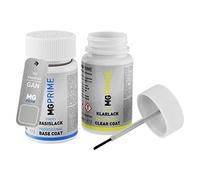 Kit stilo di ritocco per Vauxhall GAN 176 Sovereign Silver Metallic 2 x 50ml