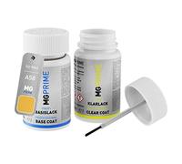 MG PRIME Vernice per auto Kit stilo di ritocco per Mini A58 Mellow Yellow Vernice di base vernice trasparente ognuno 50ml