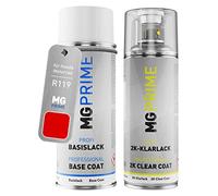 MG PRIME Vernice per moto Kit bombolette spray 2K per Honda Motorrad R119 Flash Red Bomboletta a spruzzo vernice di base 2 componenti vernice trasparente