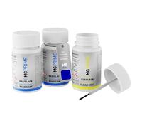 MG PRIME Vernice per moto Kit stilo di ritocco per Yamaha DPBMC Deep Purple Blue Mica Vernice di fondo vernice di base vernice trasparente ognuno 50ml