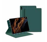 MG REAL Custodia per Samsung Galaxy Tab S9 Plus 12,4'' 2023 (SM-X810/X816B/X818U), cover posteriore in morbido TPU con supporto per penna S, spegnimento automatico, visione multi-angolo, verde