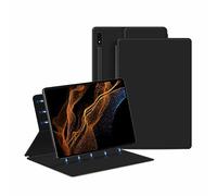 MG REAL Custodia per Samsung Galaxy Tab S9 Ultra 14,6'' 2023 (SM-X910/X916B), cover posteriore in morbido TPU con supporto per penna, spegnimento automatico/sveglia, visione multi-angolo, nero