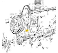 MG ROVER MG MIDGET 1500 PARAOLIO ANTERIORE ALBERO MOTORE OEM UKC1110