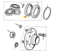 MG ROVER MINI AUSTIN CLASSIC PARAOLIO MOZZO RUOTA ANTERIORE OEM BTA1326EVA