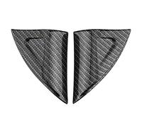 MG ZS Door Window Triangular Cover Trim | 2pcs Carbon Fiber Decorative Stickers | Scratch & Particle Protection for MG ZS SUV 2017-2018 | Simple User - Applied Installation