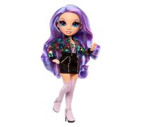 Rainbow High Style Icons Violet - Bambola di 28 cm con Capelli Lunghi Spazzolabili, Dotata di un Secondo Abito, Coordinato, e di un Secondo Paio di Scarpe, Snodata con 13 Punti di Articolazione