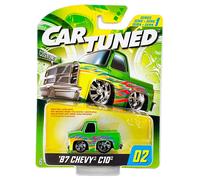 MGA CarTuned S1 - '87 Chevy C10 Veicolo Diecast Serie 02 Auto Verde Nuova