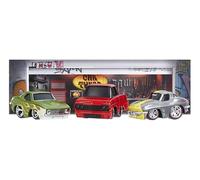 MGA Entertainment CarTuned 3 Pack Series 3 Muscle Madness (Assortiti) - Pesa Più di 40 Grammi, con Pneumatici in Gomma e Carrozzerie in Metallo, Realizzati per i Collezionisti