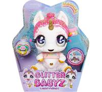 MGA Glitter Babyz Unicorn Baby Bambolina LUNITA SKY Capelli Rosa