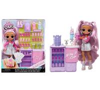 Lol surprise omg sweet nails: kitty k café. include 15 sorprese tra cui veri smalti, unghie finte, glitter, 1 fashion doll e molto altro