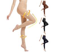 MGANG® Collant a compressione, senza piedi, in vita ad alta compressione, opaco, collant medici da 15-20 mmHg, tubo di supporto solido per unisex, edema, vene varicose, allattamento, beige XXL