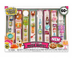 MGA's Miniverse Make It Mini Food Multipack Mega Buffet 60 Plus Confezione