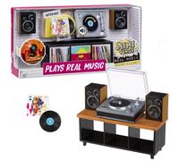 MGA's Miniverse Real Music Record Player Mini Collectibles, Mini Playable Record