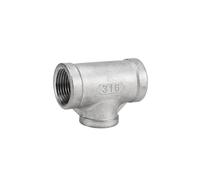 MGAYTYOAG Acciaio inossidabile 316L riduzione filettatura interna a T 4 punti diametro ridotto filettatura interna tee 6 punti 1 "(G3* G2)