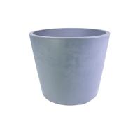 mgc24 Millenium - Vaso per piante con serbatoio dell'acqua e rotelle, diametro 59 x 49,5 cm, colore grigio cenere, grande vaso rotondo per giardino, terrazza e balcone, resistente alle intemperie e ai