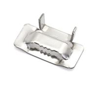 MgcTolBox 100 Pz. Clip Per Reggetta in Acciaio Inox 19 mm, Sigilli Per Reggetta, Compatibile Con Reggetta da 17-20 mm Perfetto Per Fissaggi Esterni e Applicazioni Pesanti