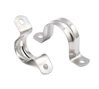 MgcTolBox 20 Pezzi U-Fascette Metalliche Stringitubo in Acciaio Inossidabile 304 | Adatti per Tubi da Ø 40 mm