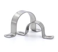 MgcTolBox U-Fascette Stringitubo Acciaio Inox Ø 50 mm, Morsetti Per Tubi - 6 Pezzi Per Confezione