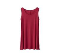 MGDIFYXAA Camicia da Notte Donna - Camicie da Notte in Cotone Sciolto da Donna Taglie Forti Abbigliamento da Salotto Abito da Notte Comoda Camicia da Notte Estiva, Rosso,6XL