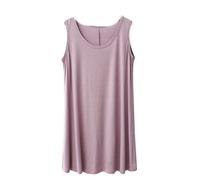 MGDIFYXAA Camicia da Notte Donna - Camicie da Notte in Cotone Sciolto da Donna Taglie Forti da Indossare in Salotto Abito da Notte Comoda Camicia da Notte Estiva, Viola, 6XL