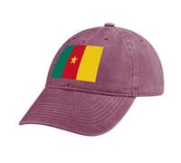 MGDIFYXAA Cappellino con Visiera Estivo Bandiera Uomo Trucker cap Berretto da Baseball Cappellino da Baseball Bandiera del Camerun Cappelli Unisex Traspirante Rosso Trucker Cappello