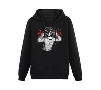 Mgdk Creepypasta Jeff The Killer Awesome Big Beach Graphic Hoodies Long Sleeve Pullover Loose Hoody Sweatershirt S