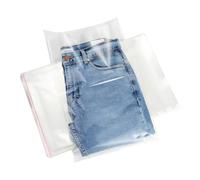 MGE - 100 Sacchetti in Plastica Trasparente 35x45 cm, Buste Trasparenti in Cellophane - Sacchetti Plastica Richiudibili con Chiusura Ideali per Regalo, Caramelle, Biscotto - Sacchetti con Chiusura