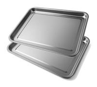 MGE - Set di 2 Vassoio da Portata Rettangolare - Vassoio Bar - Vassoio da Servizio - Vassoio da Ristorante - Vassoio Aperitivo, Vassoio per uso Domestico o Professionale al Bar/Ristorante - 36 x 27 cm
