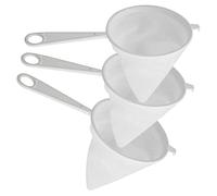 MGE - Set di 3 Colini Flanella - Colino Panno Cucina - Garza Alimentare per Filtrare - 3x Colino di Cotone x Alimenti - Colino in Tessuto per Alimenti - Filtro per Brodo - 14 cm