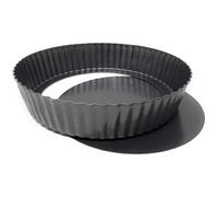 MGE - Stampo Crostata - Teglia per Quiche e Crostata Alto - Stampo Crostata Fondo Amovibile - Stampo Crostata Furba con Fondo Removibile - Stampo Furbo Crostata 32 cm