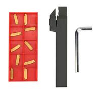 MGEHR1616-2 - Portautensili rotativi CNC da 100 mm, con 10 inserti MGMN200-G e chiavi inglesi, accessori rotanti