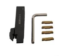 MGEHR1616-3 - Portautensili da taglio per tornio con 4 inserti in carburo MGMN300, strumento di separazione per tornitura in acciaio legato per semifinitura e finitura, lunghezza 100 mm