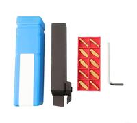 MGEHR25253 25mm CNC Tornio Scanalatura Tool Holder con 10 inserti in carburo MGMN300M per applicazioni di taglio e lavorazione di metalli